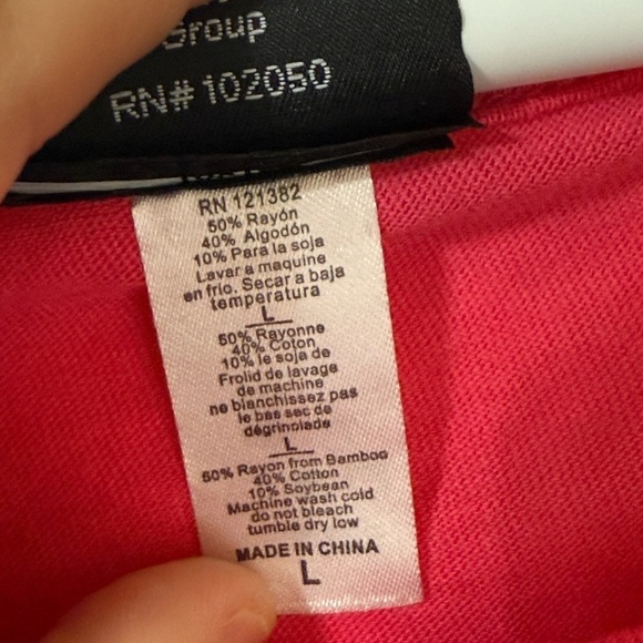 Harley Davidson Women’s Scoop neck LS Pink Staunton logo Basic Top size Large - Picture 2 of 5